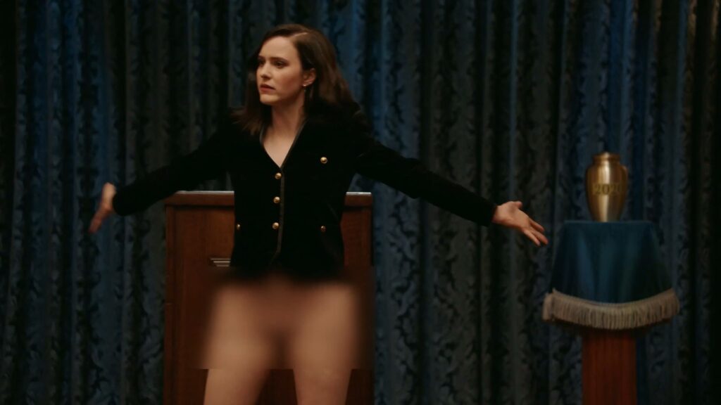 Rachel Brosnahan nude – Yearly Departed (2020)