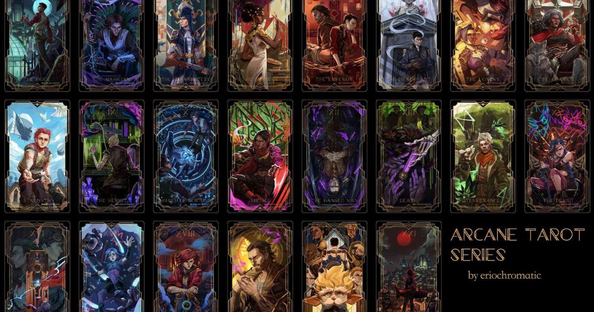 Arcane Tarot – bộ bài style LMHT visual đỉnh, ra mắt sau 6 tháng phim công chiếu