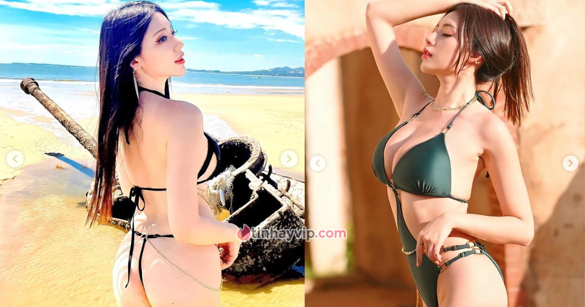 Bỏng mắt với vòng 1 size 93 của Xie Li Qi trong loạt ảnh bikini bốc lửa