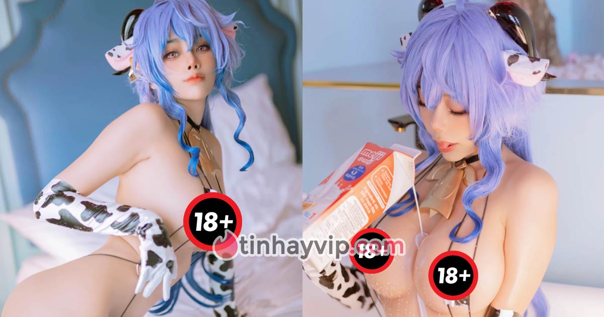 Byoru cosplay Ganyu 18+ khoe bộ trang phục độc lạ