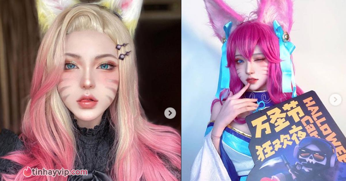 Cosplay Ahri LMHT quá đẹp coser khiến người xem u mê