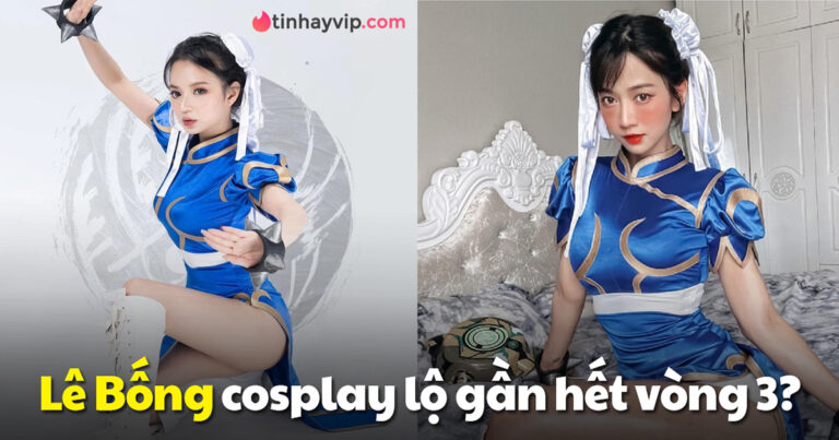 Cosplay Chun Li Free Fire: Lê Bống và các nữ streamer gây xôn xao vì vòng 3 gần như lộ hoàn toàn