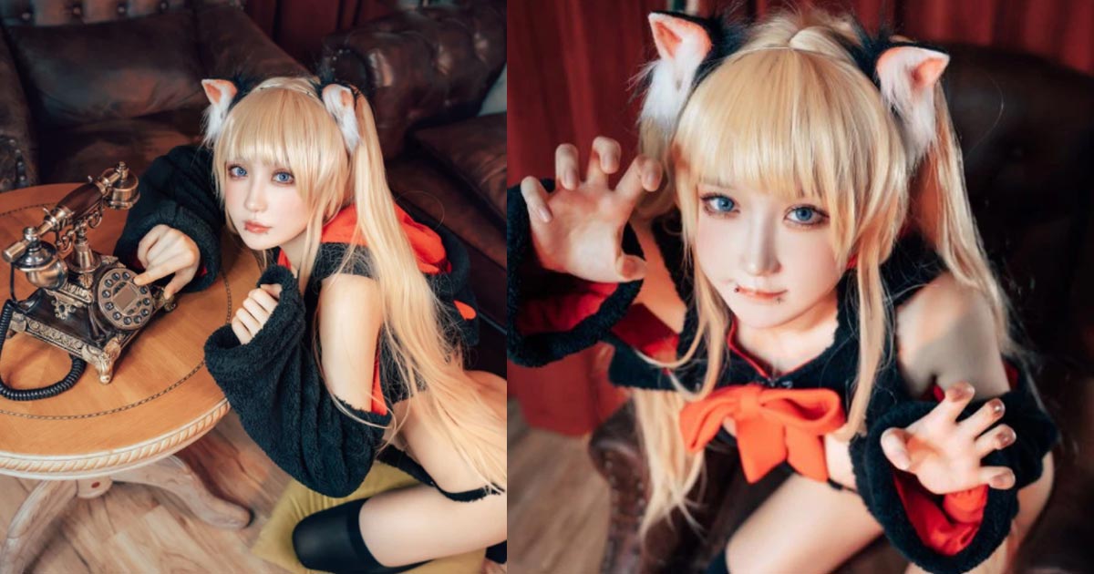 Cosplay nhân thú coser A Bao khoe tâm hồn trắng nõn nuột nà