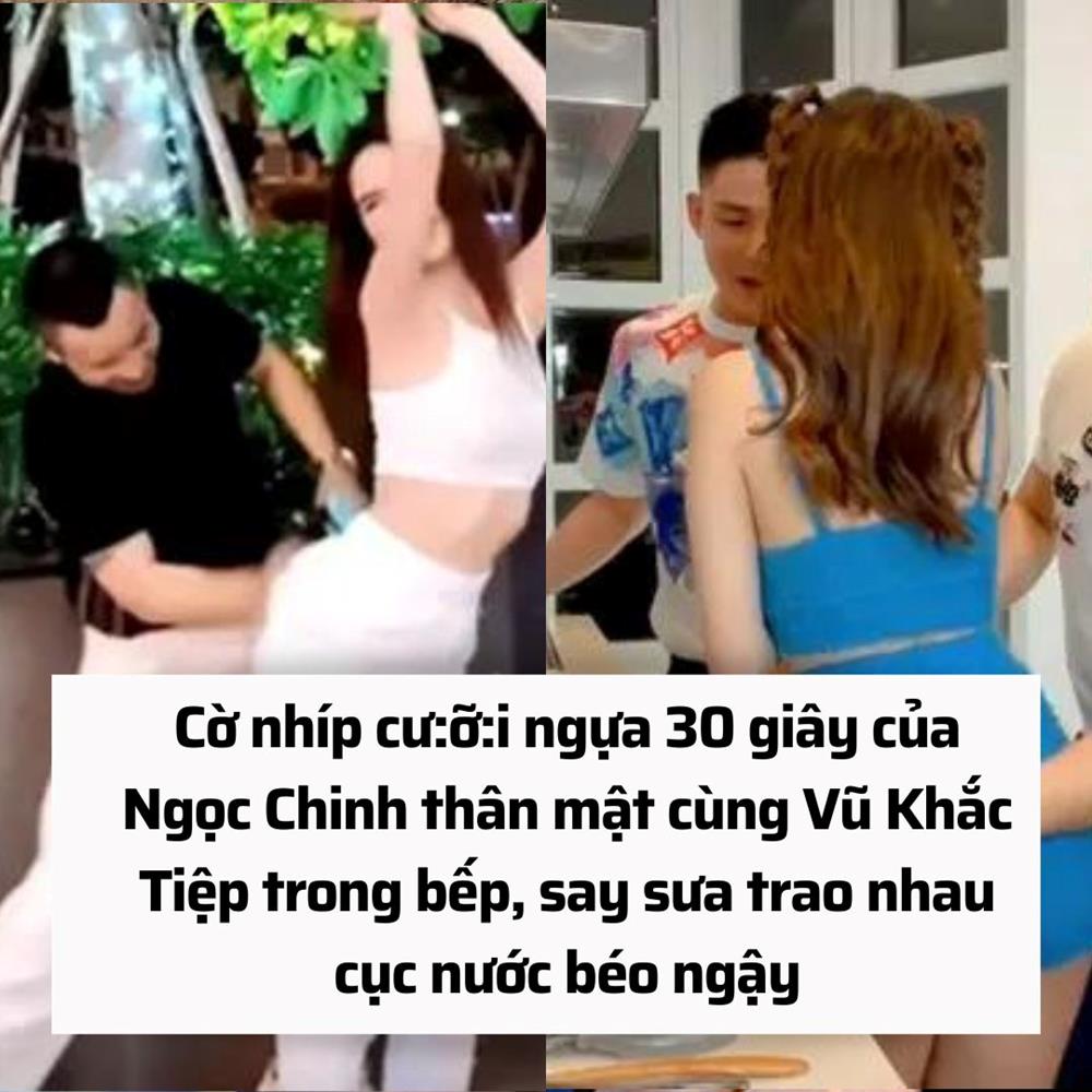 [FULL] Ngọc Trinh lộ MV c.ưỡi ngựa 30 giây thân mật cùng Vũ Khắc Tiệp trong bếp