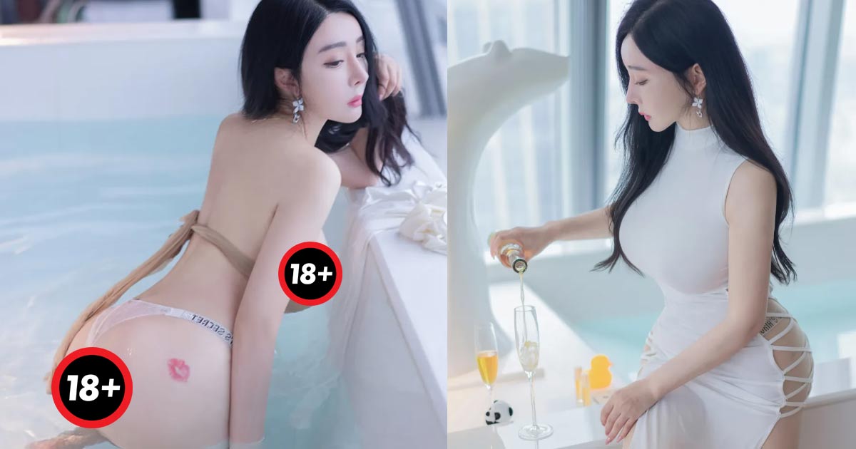 Hot girl 18+ lộ cảnh cặp đào không tỳ vết trong bồn tắm sexy đỉnh của chóp