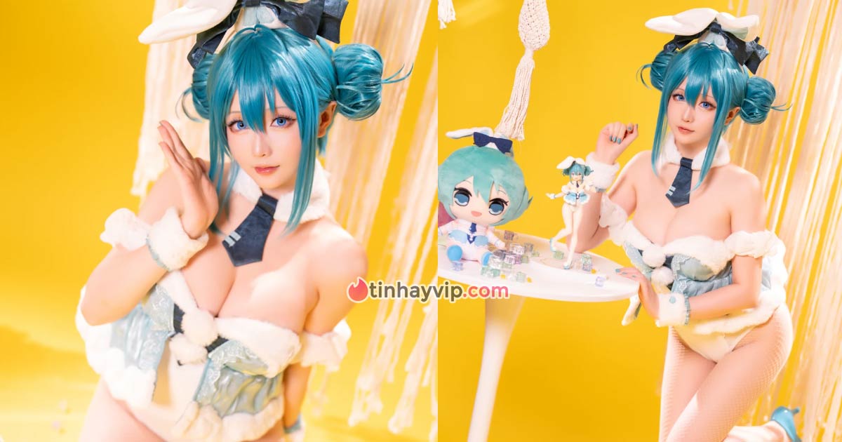 Hot girl nhận triệu tim khi cosplay Miku Bunny