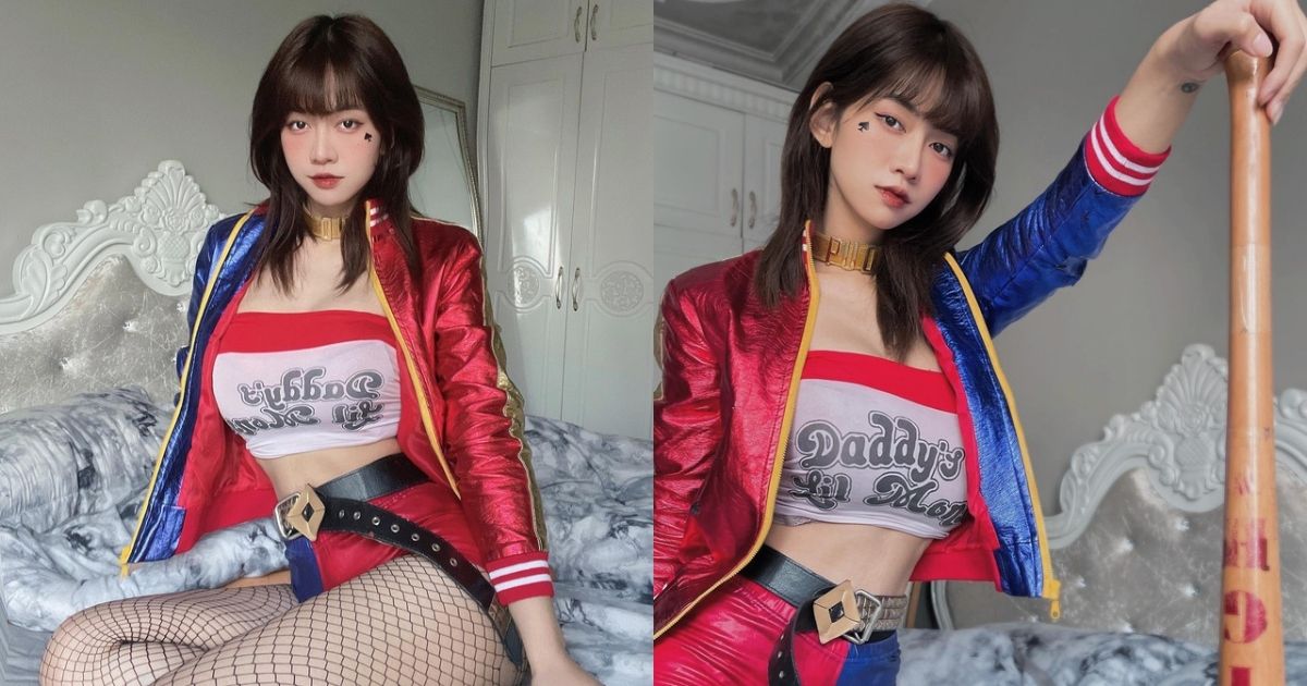 Lê Bống cosplay Harley Quinn sexy đến mức bị CĐM soi phát “dỗi”