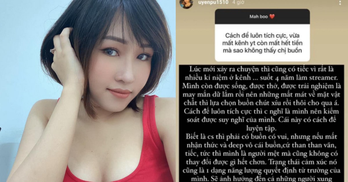 Mẹ bỉm Uyên Pu thông báo bị mất kênh YouTube triệu sub và thái độ của khổ chủ