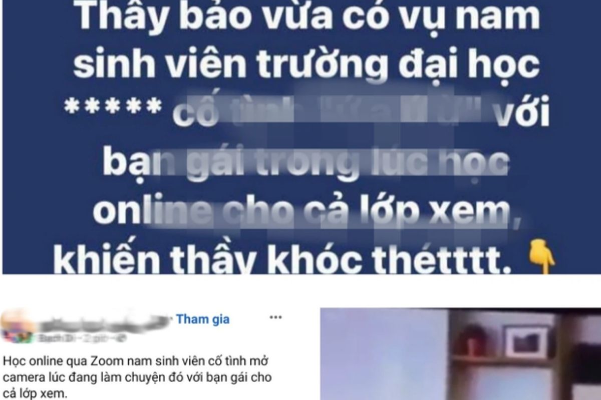 Nam sinh HUTECH lộ clip quan hệ tình dục trong lớp học online làm rúng động mạng xã hội cả nước