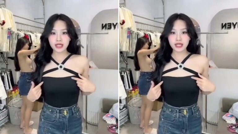 Clip Nhung Nguyễn Boutique Hải Phòng lộ hàng lúc live stream full không che