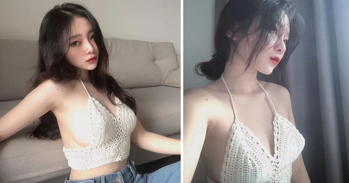 Streamer Linh ChiChan mặc áo cắt xẻ ngực, khoe vòng 1 thả rông “nóng hừng hực”