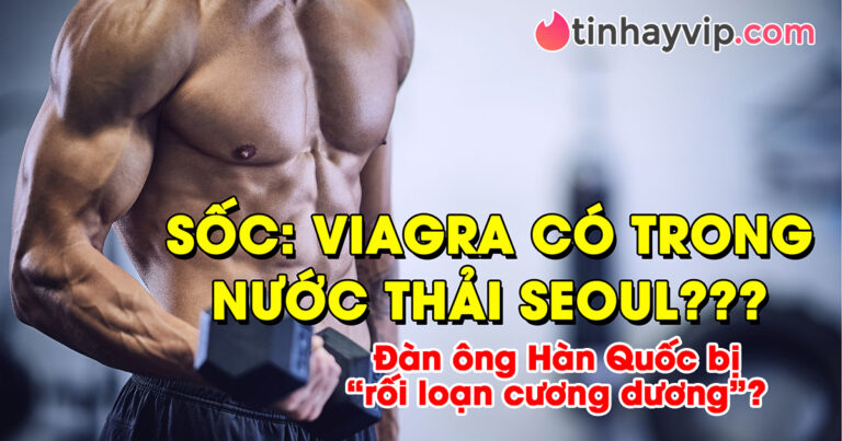 Viagra trong nước thải Seoul: Đàn ông Hàn bị rối loạn cương dương