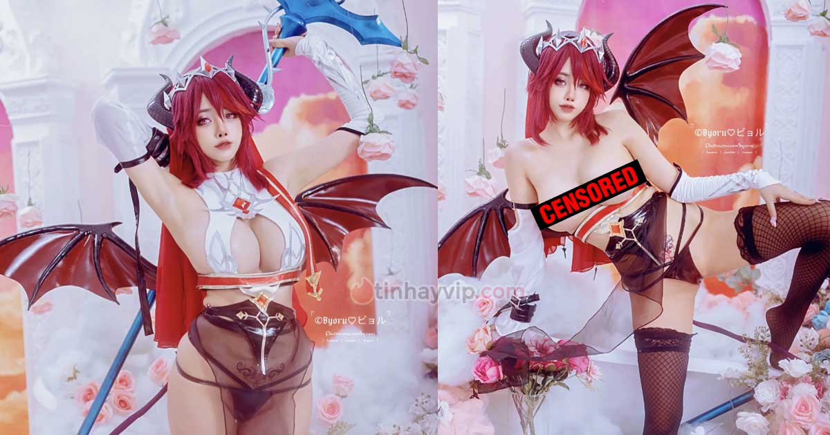 Byoru cosplay Rosaria Genshin Impact 18+ khỏa thân khiêu gợi